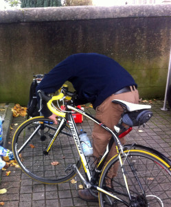 CRC mechanic fixes brakes @Hilltown27-10-2013