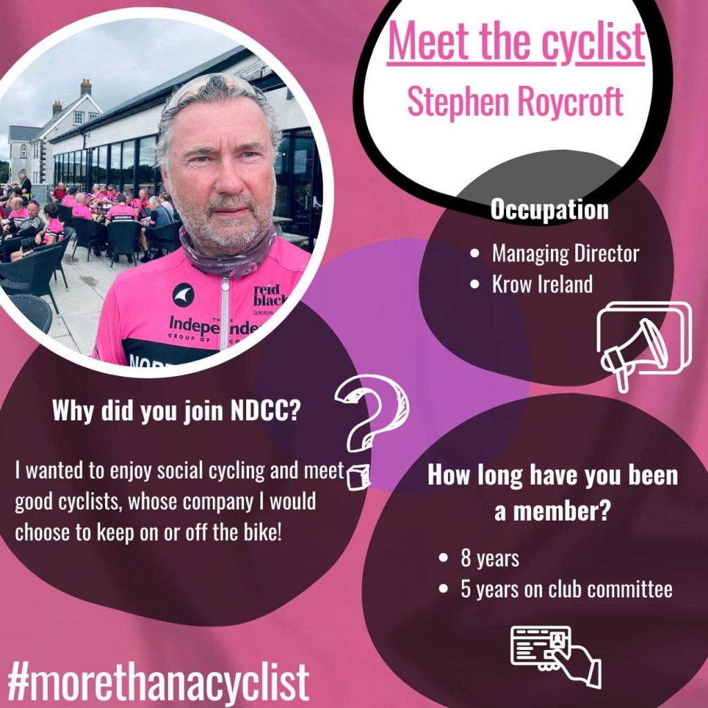 Meet the cyclist – Stephen Roycroft